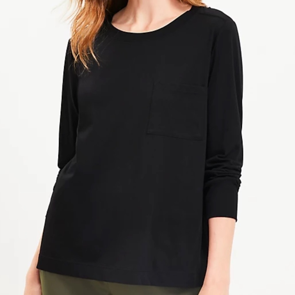 NWOT L&G Long Sleeve Pocket Tee